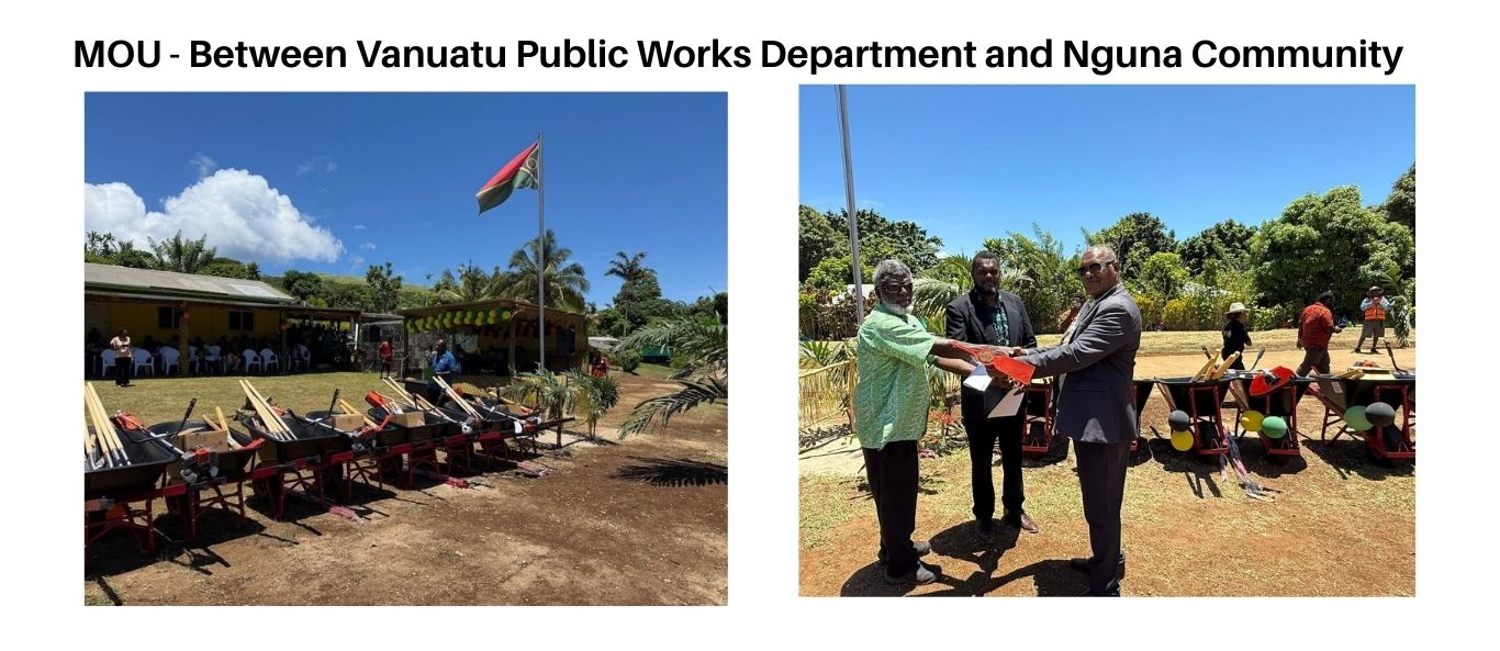 MOU - Between Vanuatu Public Works Department and Nguna Community 