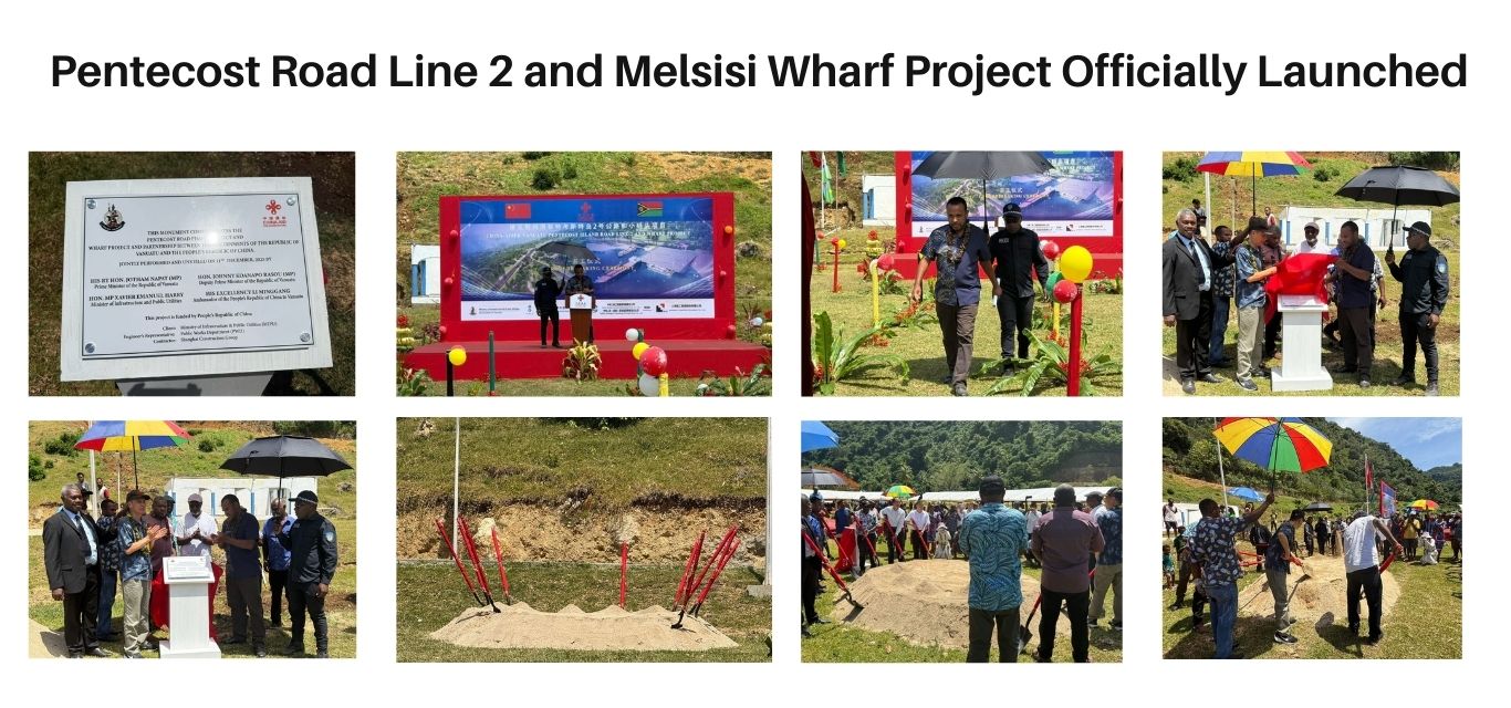Penticost road line 2 and Melsisi Wharf Project Officially Launched 